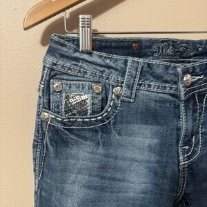 292 Miss Me Bootcut Jeans | Rhinestone Pocket Denim | Size 28